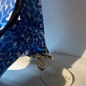 Blue Leopard Print Women's Bag